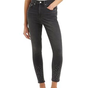 Levi's Black Skinny Jeans with Studded Detail size 31